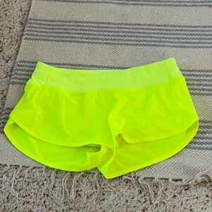 Neon Yellow Women's Shorts